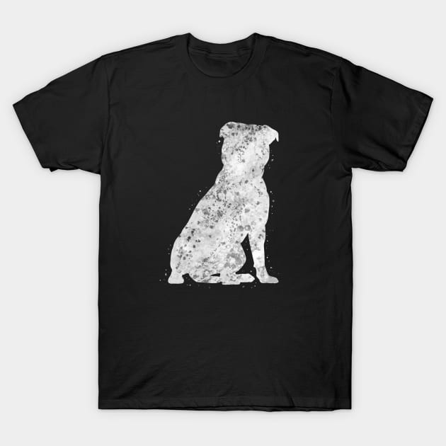 Staffordshire Bull Terrier dog T-Shirt by Yahya Art